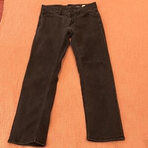Volcom W29L27.25 Women's Black solver modern Straight Leg Jeans